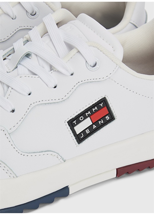 Tommy Hilfiger Beyaz Erkek Deri Sneaker RETRO ESS 2