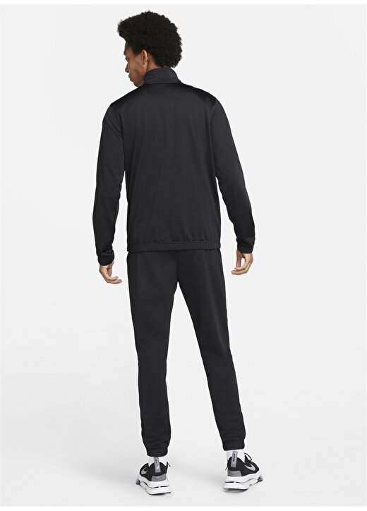 Nike Dm6845-010 M Nk Club Pk Trk Suit Ba Dik Yaka Normal Kalıp Düz Siyah Erkek Eşofman Takımı 2