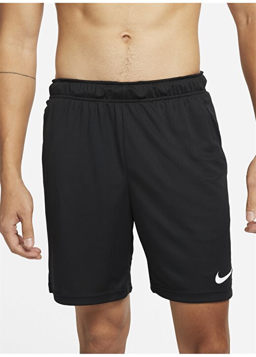 Nike Dd1887-010 M Nk Df Knit Short 6.0 Normal Bel Düz Siyah Erkek Şort 1