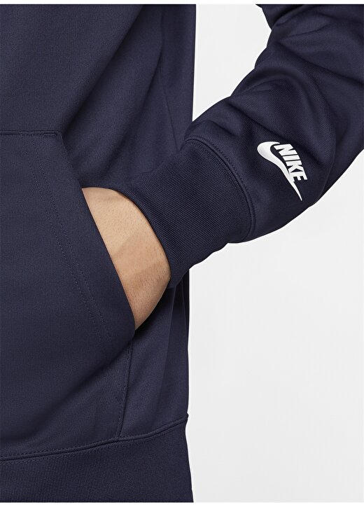 Nike Lacivert Erkek Zip Ceket DM4672-498 M NSW REPEAT PK FZ HOODI 4