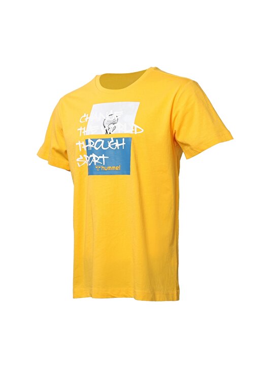 Hummel POINTTAL Koyu Sarı Erkek T-Shirt 911532-2105 1