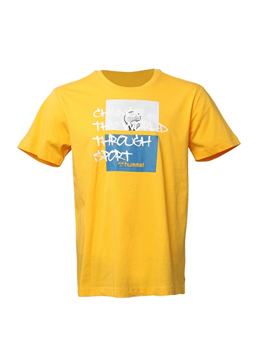 Hummel POINTTAL Koyu Sarı Erkek T-Shirt 911532-2105 2
