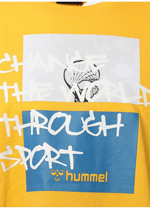 Hummel POINTTAL Koyu Sarı Erkek T-Shirt 911532-2105 4