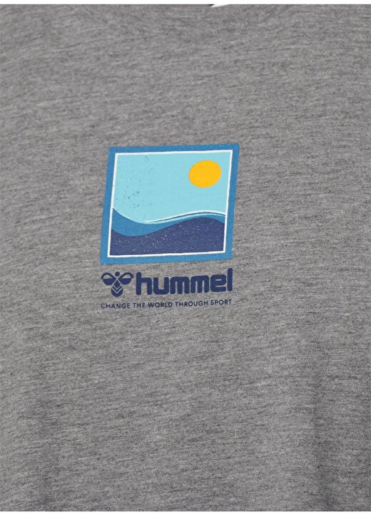 Hummel BOLGER Koyu Gri Erkek T-Shirt 911480-2007 4