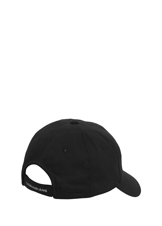 Calvin Klein Iu0iu00150-Monogram Baseball Cap Standart Kalıp Düz Siyah Çocuk Şapka 3