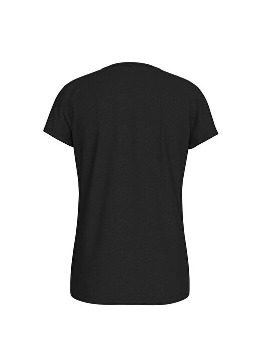 Calvin Klein Ig0ig01470-Micro Monogram Top Bisiklet Yaka Normal Kalıp Düz Siyah Kız Çocuk T-Shirt 4