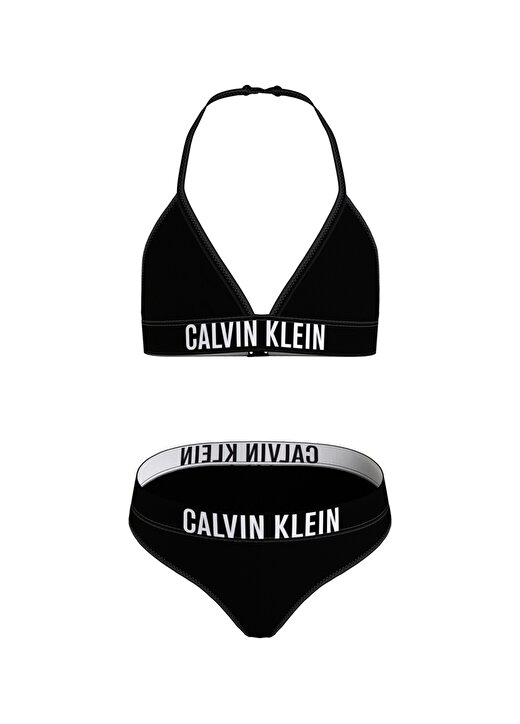 Calvin Klein Siyah Kız Çocuk Bikini Takım KY0KY00009-TRIANGLE BIKINI SET 1