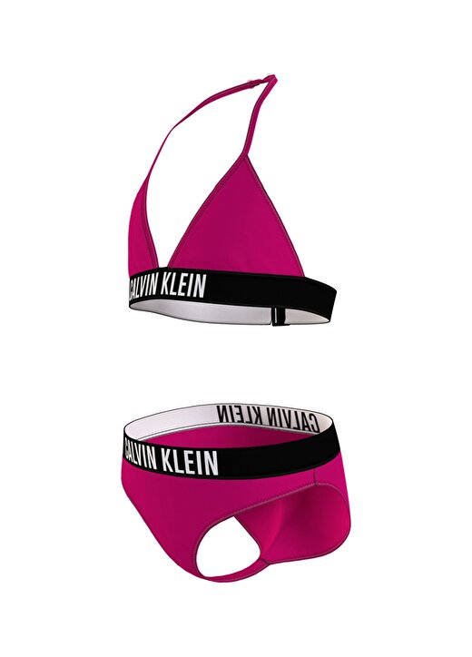 Calvin Klein Pembe Kız Çocuk Bikini Takım KY0KY00009-TRIANGLE BIKINI SET 3