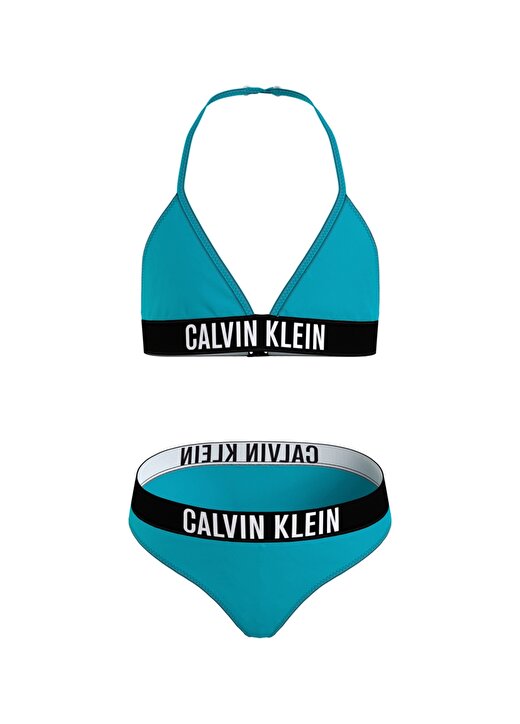 Calvin Klein Mavi Kız Çocuk Bikini Takım KY0KY00009-TRIANGLE BIKINI SET 1