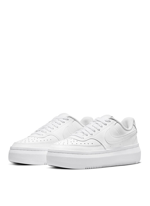 Nike Beyaz Kadın Yüksek Taban Deri Lifestyle Ayakkabı DM0113-100 W NIKE COURT VISION ALTA 3