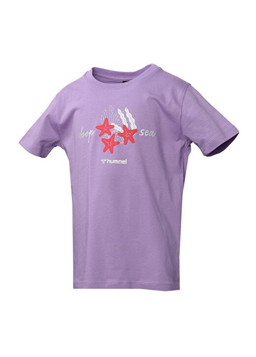 Hummel ASTERIODA T-SHIRT S/S Mor Kız Çocuk T-Shirt 911470-2102 1