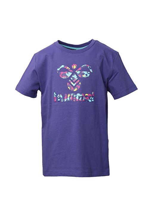Hummel ALNON T-SHIRT S/S Mavi Kız Çocuk T-Shirt 911465-1047 2