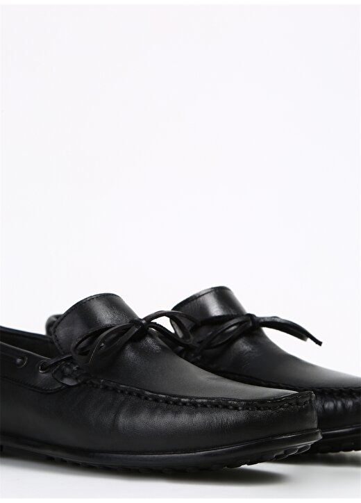 Fabrika Siyah Erkek Deri Günlük Ayakkabı SILVES 3