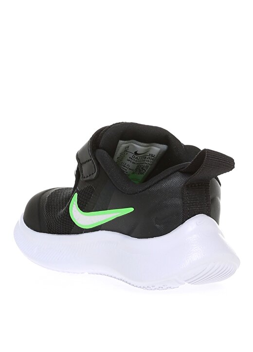 Nike Siyah - Gri - Gümüş Bebek Yürüyüş Ayakkabısı DA2778 NIKE STAR RUNNER 3 (TDV) 2