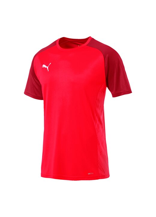 Puma 65605101 CUP Sideline Tee Core O Yaka Normal Kalıp Düz Kırmızı Erkek T-Shirt 1