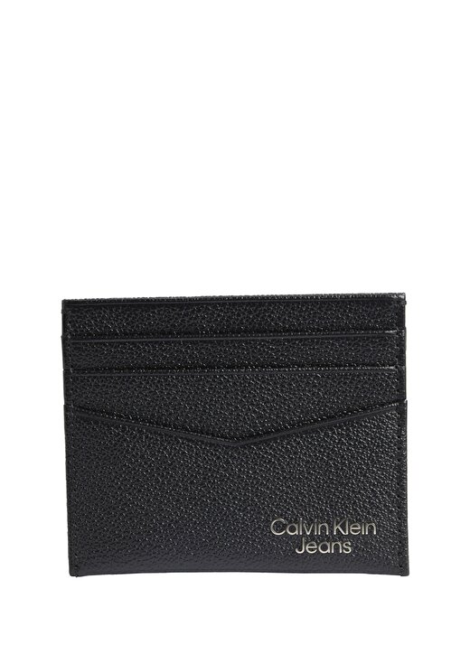 Calvin Klein Siyah Erkek Kartlık MICRO PEBBLE ID CARDHOLDER 1