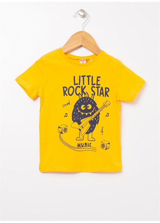 Koton Bisiklet Yaka Normal Kalıp Baskılı Sarı Bebek T-Shirt - 2Ymb18513ok 1