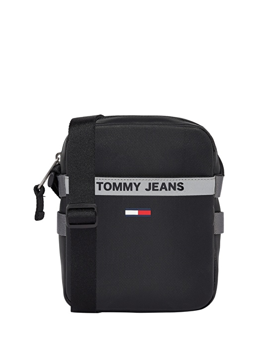 Tommy Hilfiger 20,5X16,5X5 Poliüretan Siyah Erkek Postacı Çantası AM0AM08187BDS 1