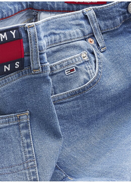 Tommy Jeans Straight Açık Mavi Kadın Denim Pantolon DW0DW115921AB 2