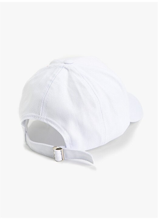 Koton 2SAK40063AA Normal Kalıp Beyaz Kadın Şapka 2