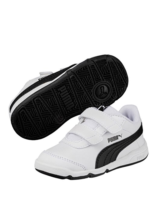 Puma 19011406 Stepfleex 2 Sl V Ps Beyaz - Siyah Erkek Çocuk Yürüyüş Ayakkabısı 1