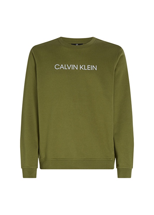 Calvin Klein Bisiklet Yaka Yeşil Erkek Sweatshırt 00GMF1W305 1