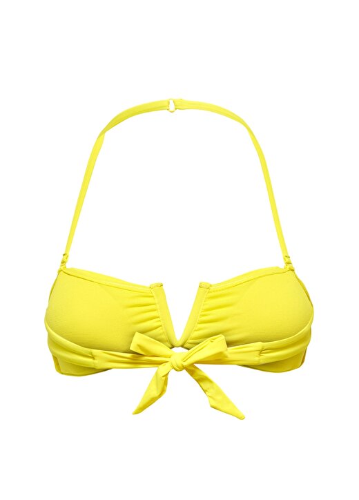 Only Onlelina Wire Bandeau Top Normal Kalıp Düz Koyu Sarı Kadın Bikini Üst 2