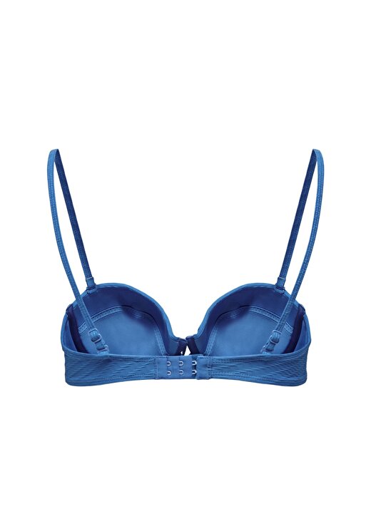 Only Onlkaja Struc Bralette Top Normal Kalıp Düz Açık Mavi Kadın Bikini Üst 2