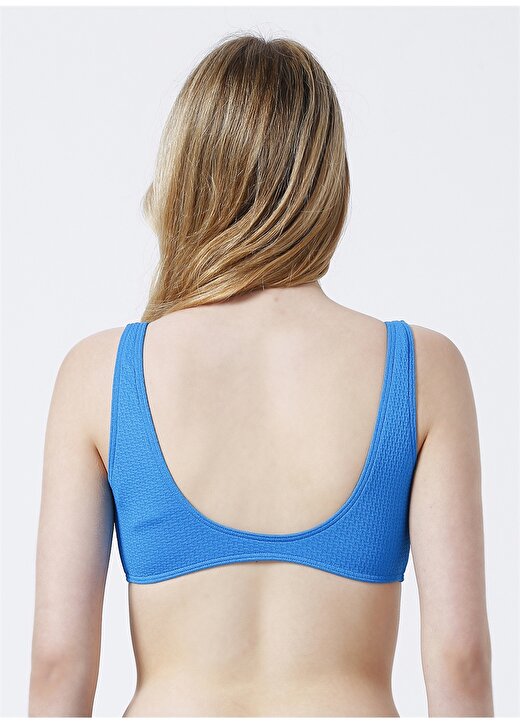 Only Onlrose Texture Top Normal Kalıp Düz Açık Mavi Kadın Bikini Üst 4