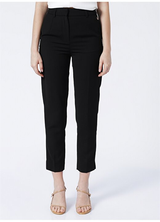 Pierre Cardin Yüksek Bel Oversize Siyah Kadın Pantolon KUVART-P 2