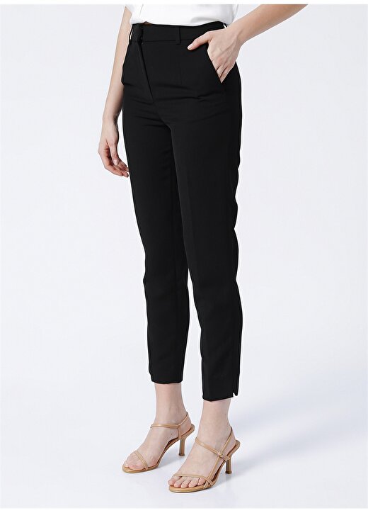 Pierre Cardin Yüksek Bel Oversize Siyah Kadın Pantolon KUVART-P 3