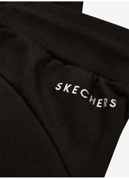 Skechers Normal Bel Düz Siyah Kadın Eşofman Altı - S221128-001 Terry Flc 4