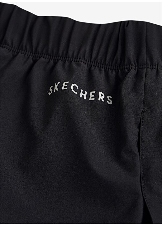 Skechers Normal Bel Düz Siyah Kadın Eşofman Altı - S221166-001 Micro 4