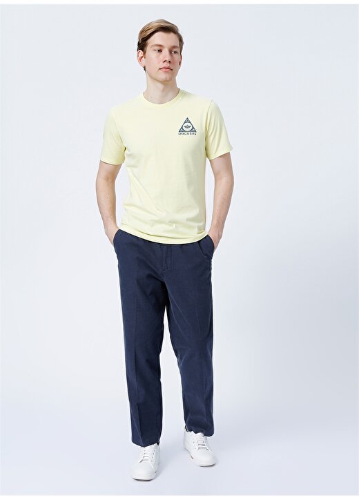 Dockers A1103-0016 Bisiklet Yaka Slim Fit Sarı Erkek T-Shirt 2