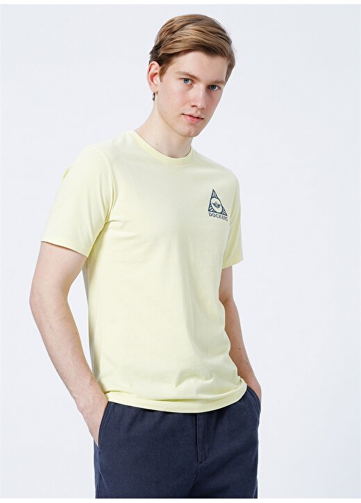 Dockers A1103-0016 Bisiklet Yaka Slim Fit Sarı Erkek T-Shirt 3