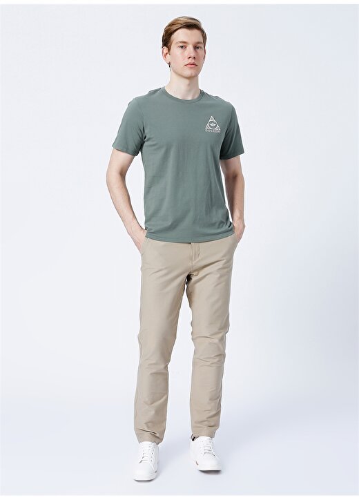 Dockers A1103-0020 Bisiklet Yaka Slim Fit Yeşil Erkek T-Shirt 2