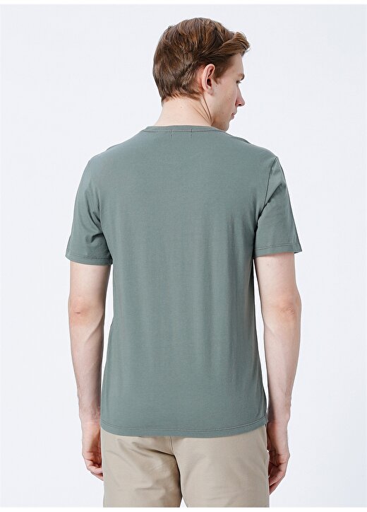 Dockers A1103-0020 Bisiklet Yaka Slim Fit Yeşil Erkek T-Shirt 4