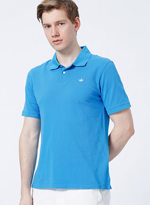 Dockers Polo Yaka Mavi Erkek Polo T-Shirt A1159-0020 3