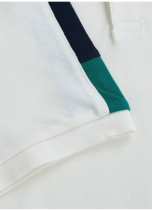 Skechers Düz Kırık Beyaz Erkek Polo T-Shirt S221047-102 Colorblock Polo T-Shirt 3