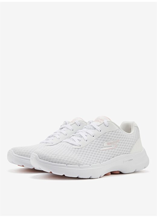 Skechers Beyaz - Pembe Kadın Yürüyüş Ayakkabısı - 124514 Wpk Go Walk 6 -Iconic Vision 1