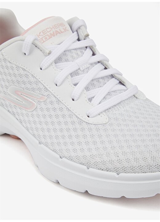Skechers Beyaz - Pembe Kadın Yürüyüş Ayakkabısı - 124514 Wpk Go Walk 6 -Iconic Vision 4