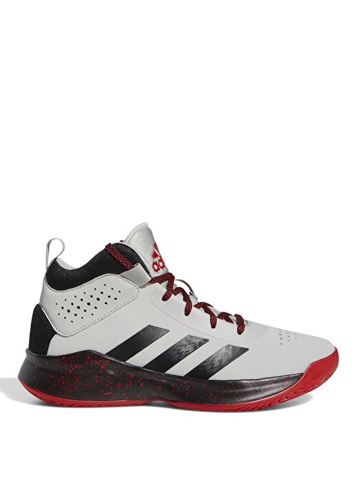 Adidas FW8980 Cross Em Up 5 K Wide Gri - Siyah - Kırmızı Erkek Çocuk Basketbol Ayakkabısı 1