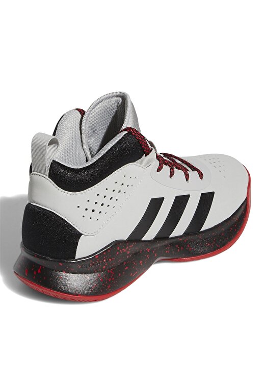 Adidas FW8980 Cross Em Up 5 K Wide Gri - Siyah - Kırmızı Erkek Çocuk Basketbol Ayakkabısı 3