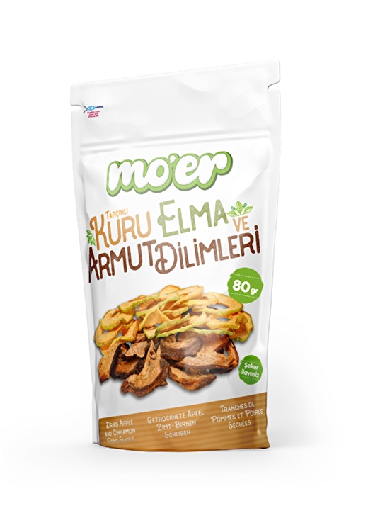 Mo'er Kurutulmuş Elma & Armut Dilimleri80 Gr 1