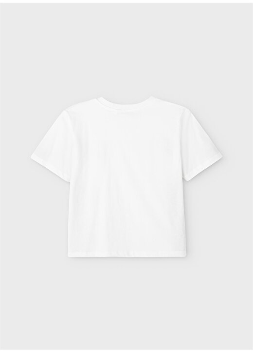 Lmtd Düz Beyaz Kız Çocuk T-Shirt 13204083 3