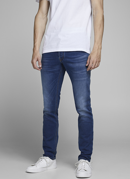 Jack & Jones 12175975_JJIGLENN JJORIGINAL GE 006 Erkek Düşük Bel Skinny Fit  Denim Pantolon 3