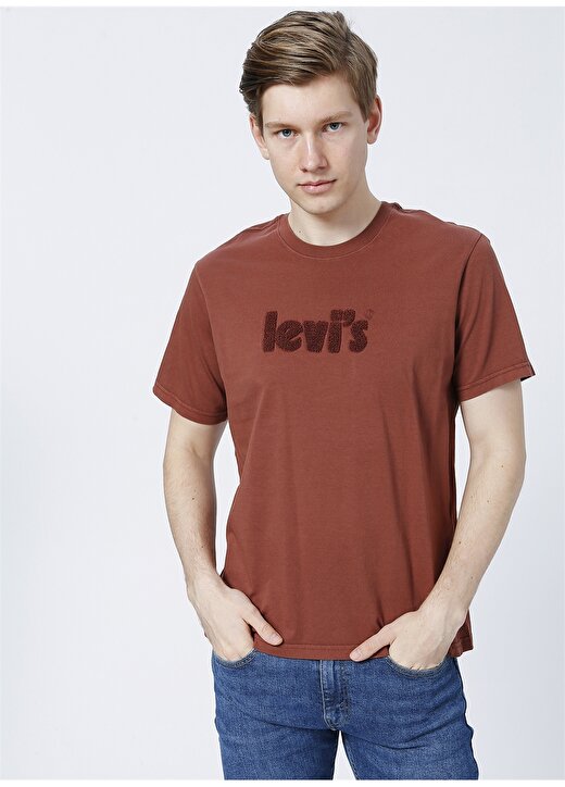 Levis 16143-0464 Ss Relaxed Fit Tee Pl Gc Bisiklet Yaka Rahat Kalıp Kırmızı Erkek T-Shirt 1