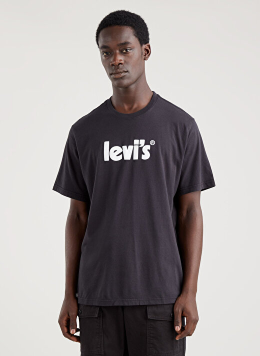 Levis A2082-0030 Lse_Ss Relaxed Fit Tee Bisiklet Yaka  Relaxed  Siyah Erkek T-Shirt 3