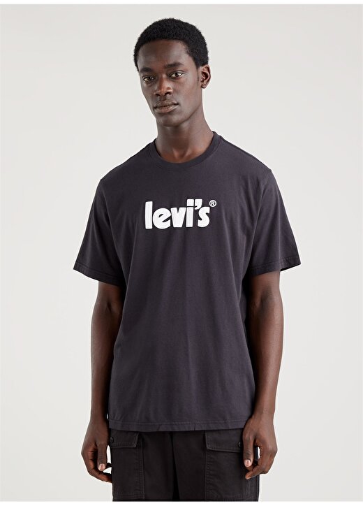 Levis A2082-0030 Lse_Ss Relaxed Fit Tee Bisiklet Yaka Relaxed Siyah Erkek T-Shirt 3