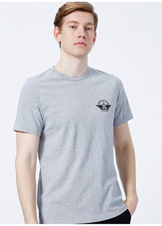 Dockers Slim Fit Beyaz Erkek Logo T-Shirt A1103-0060 3
